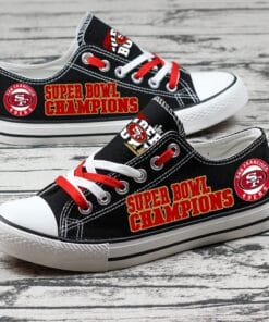 Alternative view of San Francisco 49ers Low Top Canvas Sport Sneakers Shoes For Men Women Fans