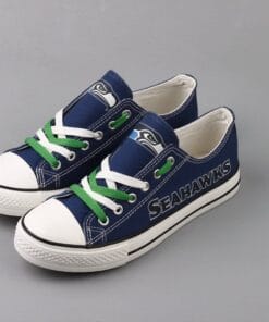Seattle Seahawks Low Top Canvas Sport Sneakers Shoes For Men Women Fans
