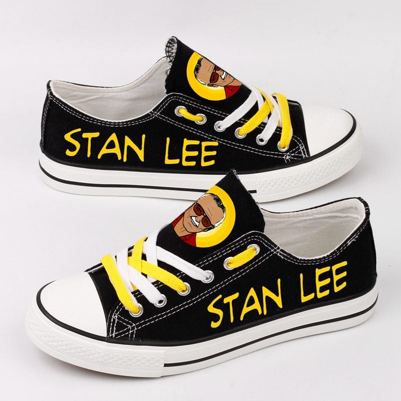 Stan Lee Low Top Canvas Sport Sneakers Shoes For Men Women Fans