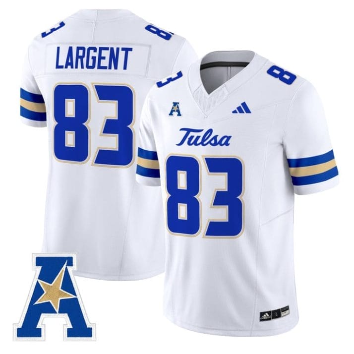 Steve Largent Jersey #83 Tulsa Golden Hurricane 2025 Vapor Stitched White
