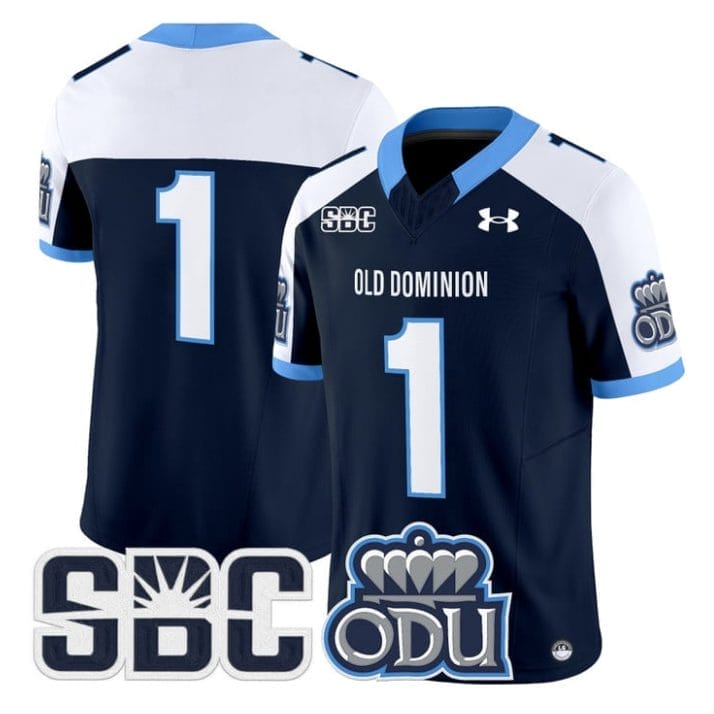 Team Jersey #1 Old Dominion Monarchs 2025 Vapor Limited Stitched Navy Alter