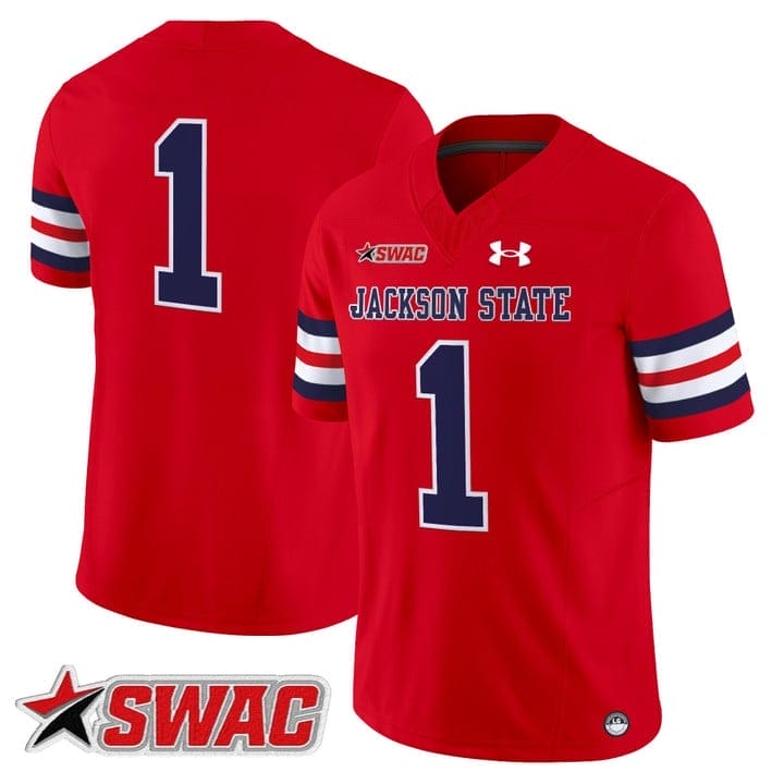 Team Jersey #1 Jackson State Tigers 2025 Vapor Limited Stitched