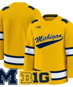 Team Jersey Michigan Wolverines 2025-26 Premium All Stitched