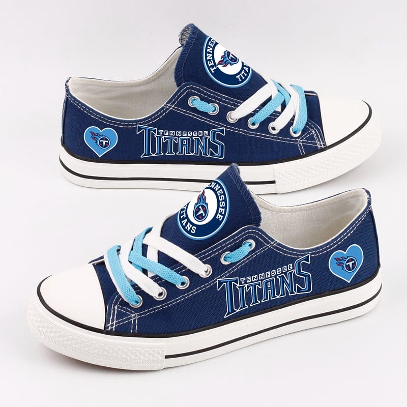 Tennessee Titans Low Top Canvas Sport Sneakers Shoes For Men Women Fans