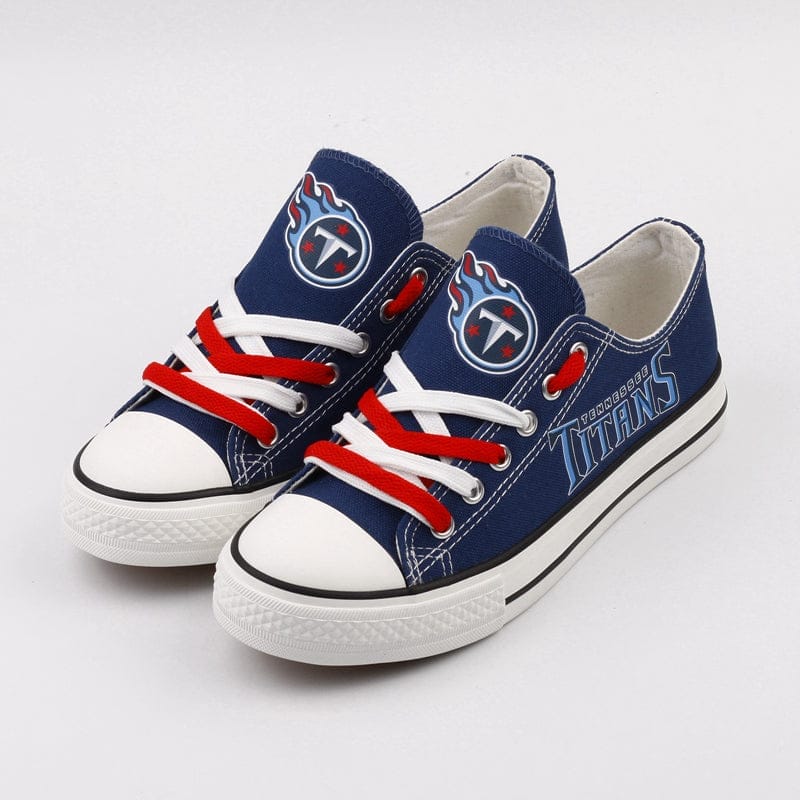 Tennessee Titans Low Top Canvas Sport Sneakers Shoes For Men Women Fans - Image 3