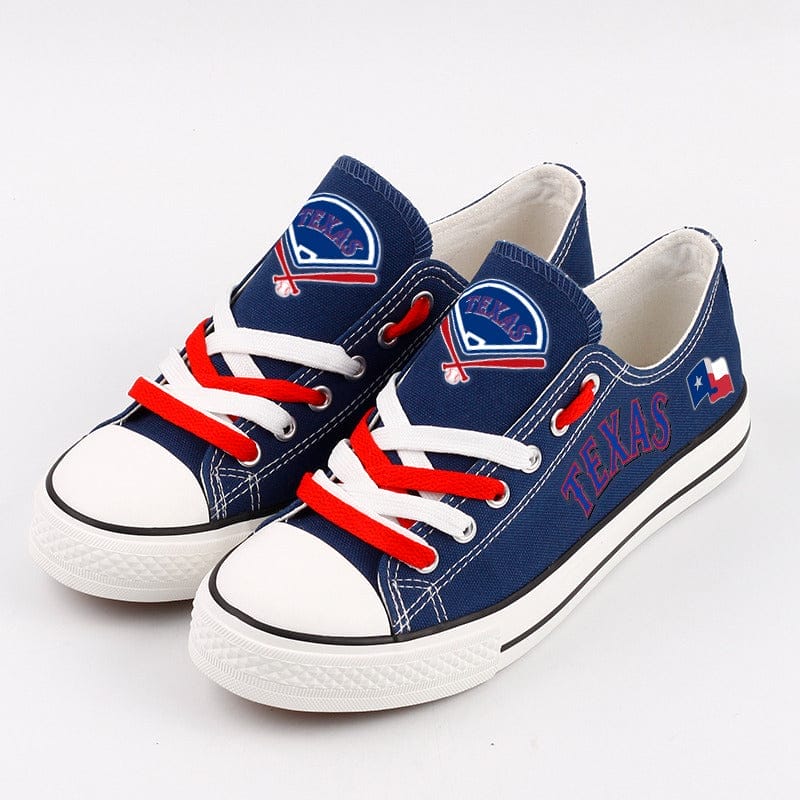 Texas Rangers Limited Print Low Top Canvas Shoes Sport Sneakers For Men Women Fans - Image 3