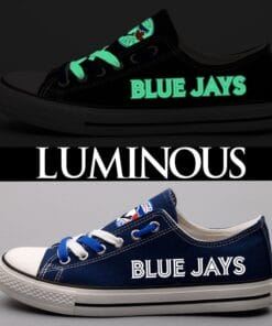 Toronto Blue Jays Limited Print Low Top Canvas Shoes Sport Sneakers For Men Women Fans