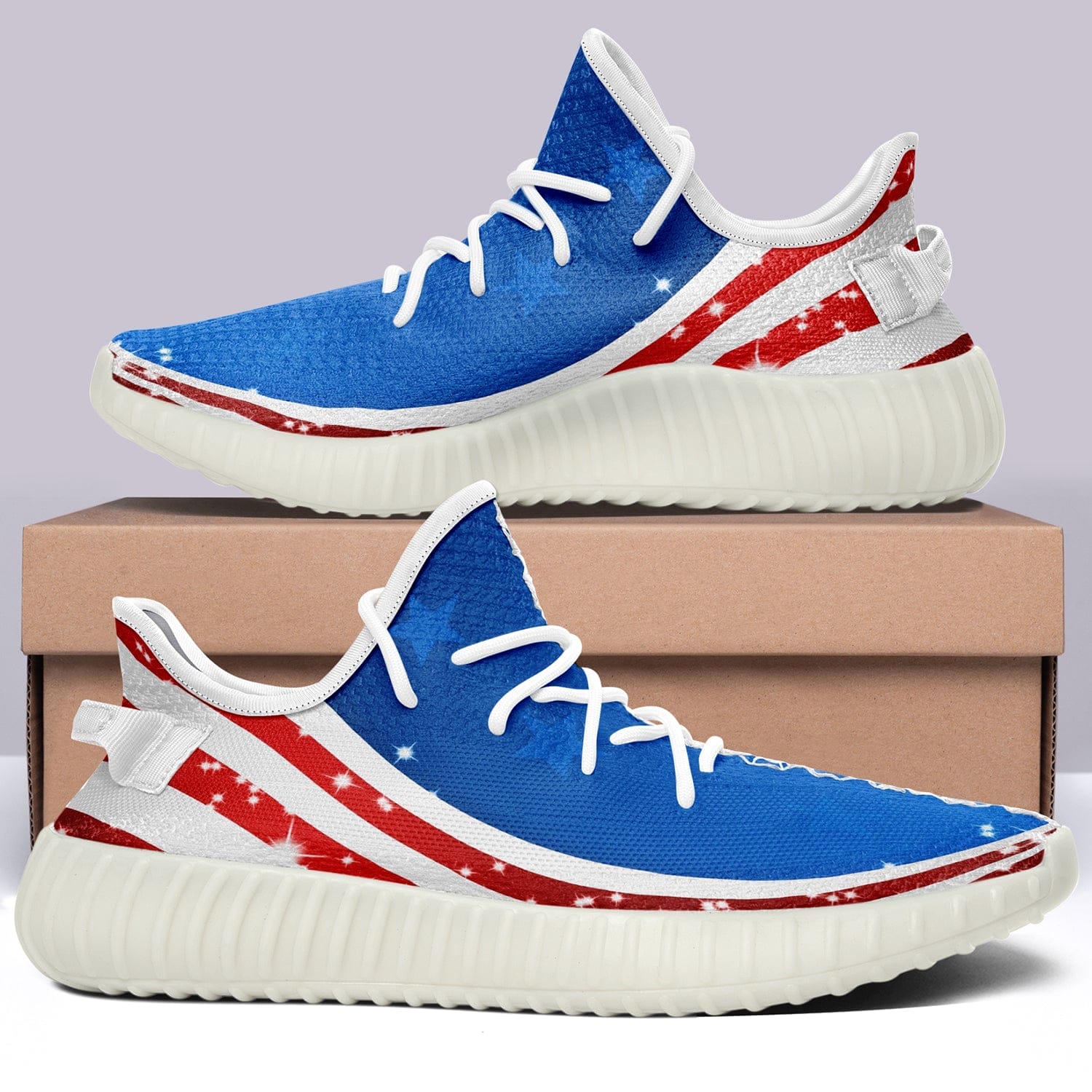 USA Flag V14 350v Yeezy Sneakers For Men Women Fans - Image 5
