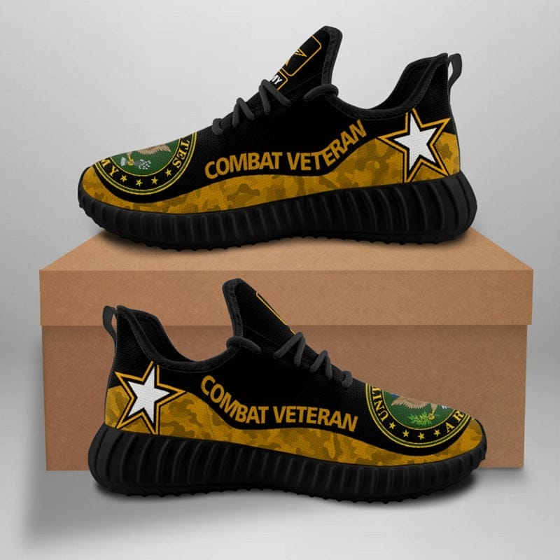 United States Army Combat Veteran Sneaker Shoes Hot For Men Women Fans - Image 2