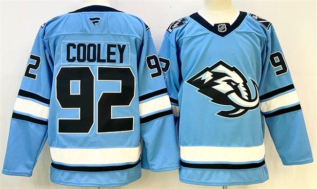 Utah #92 Logan Cooley Blue Stitched Jersey