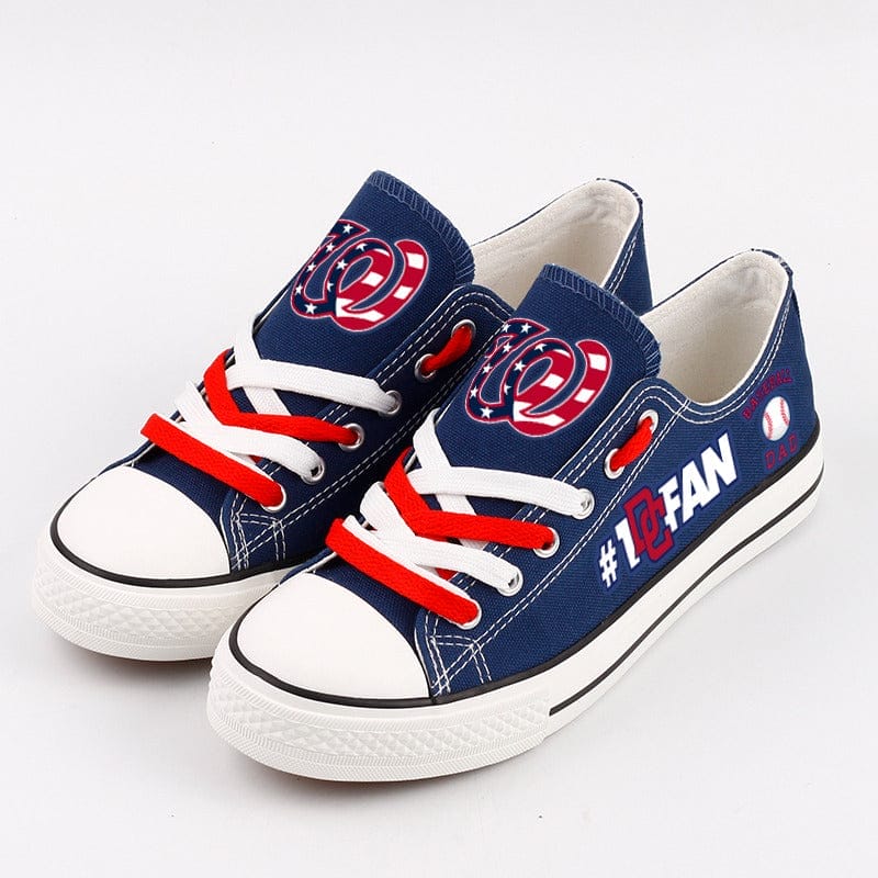Washington Nationals Limited Print Low Top Canvas Shoes Sport Sneakers For Men Women Fans - Image 4