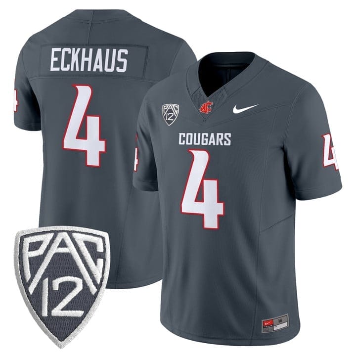 Zevi Eckhaus Jersey #4 Washington State Cougars 2025 V2 Vapor Limited Stitched