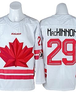 2026 Winter Olympics Team Canada #29 Nathan MacKinnon White Hockey Jersey Stitched