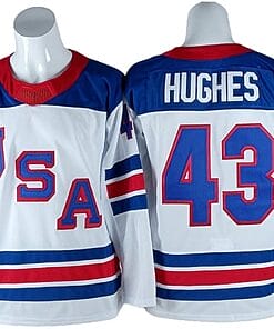 2026 Winter Olympics Team USA #43 Quinn Hughes White Hockey Jersey