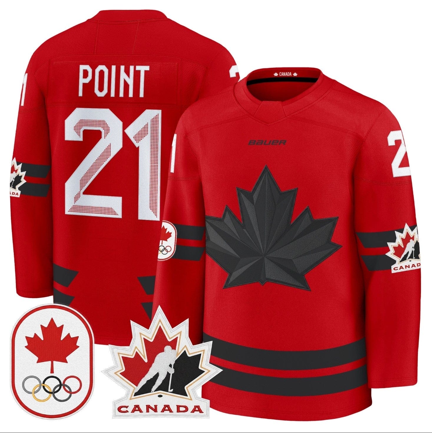 Brayden Point Jersey #21 Canada Olympic Premium Hockey Stitched - Image 2