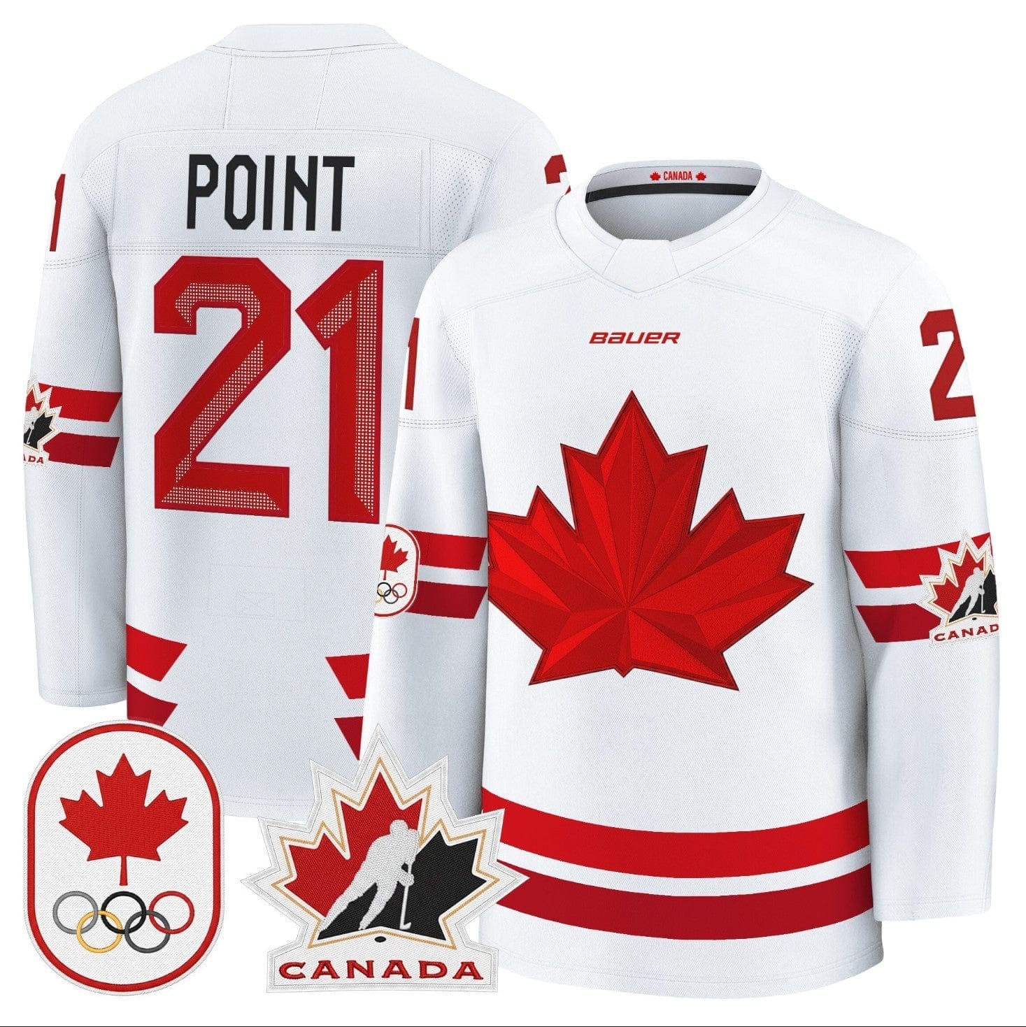 Brayden Point Jersey #21 Canada Olympic Premium Hockey Stitched - Image 3