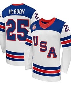 Charlie McAvoy Jersey Team USA Winter Olympics 2026 Hockey Premium STITCHED White