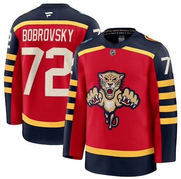 Florida Panthers #72 Sergei Bobrovsky Jersey Red 2026 Winter Classic Stitched