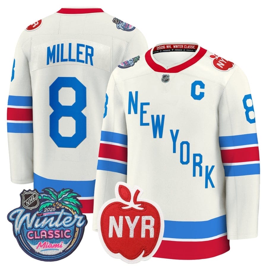 J.T. Miller Jersey #8 New York Rangers 2026 Winter Classic Premium Stitched