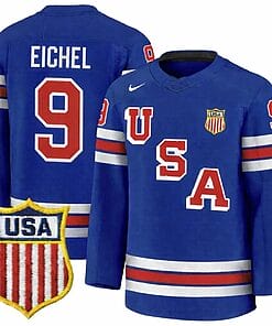Jack Eichel Jersey #9 Team USA Winter Olympics 2026 Hockey Premium STITCHED Blue