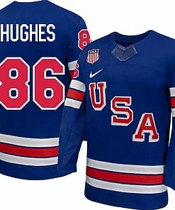 Jack Hughes Jersey #86 Team USA Winter Olympics 2026 Premium Hockey Stitched Royal