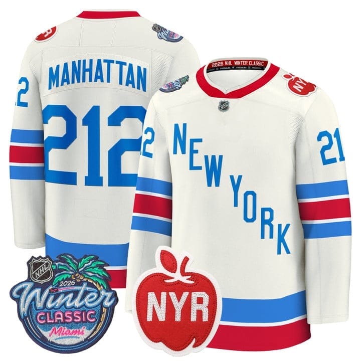 Manhattan Jersey #212 New York Rangers 2026 Winter Classic Premium Stitched