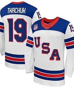 Matthew Tkachuk Jersey Team USA Winter Olympics 2026 Hockey Premium STITCHED White