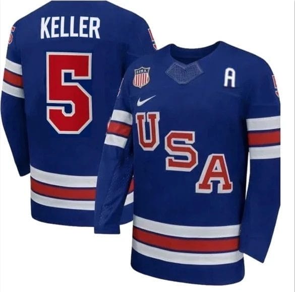Megan Keller Jersey Team USA Winter Olympics 2026 Hockey Premium STITCHED Blue
