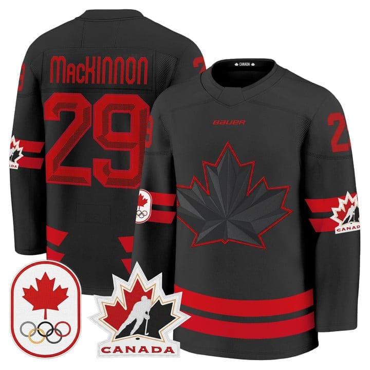 Nathan MacKinnon Jersey #29 Canada Olympic Premium Hockey 2026 Stitched