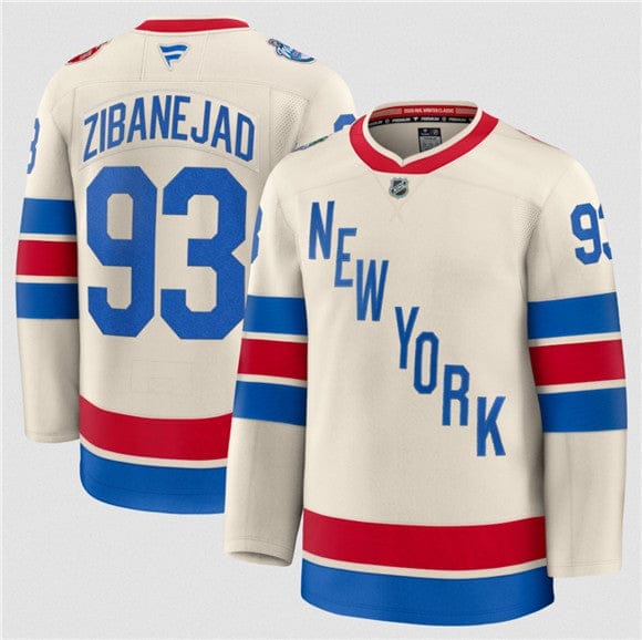 New York Rangers #93 Mika Zibanejad Cream 2026 Winter Classic Stitched Hockey Jersey