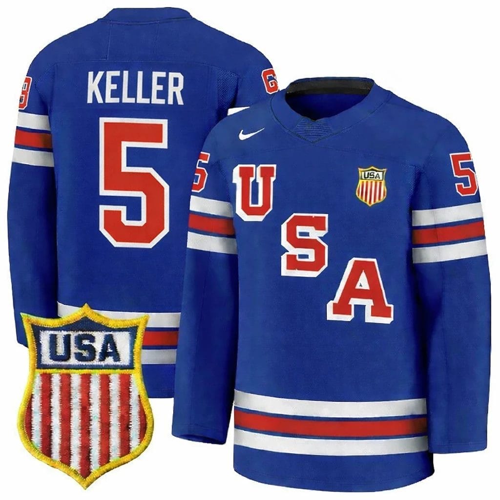 Megan Keller Jersey #5 Team USA Winter Olympics 2026 Hockey Premium STITCHED Blue