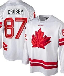 Sidney Crosby Team Canada 2026 Winter Olympics Jersey White All STITCHED