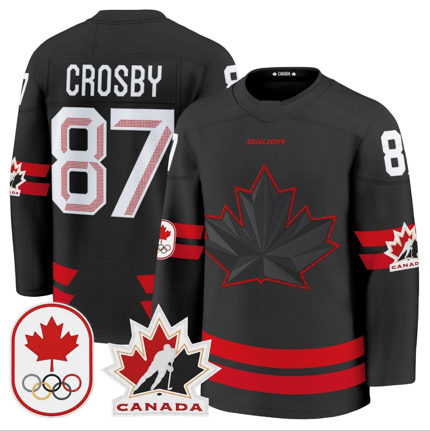Sidney Crosby Jersey #87 Canada Olympic Premium Hockey Stitched