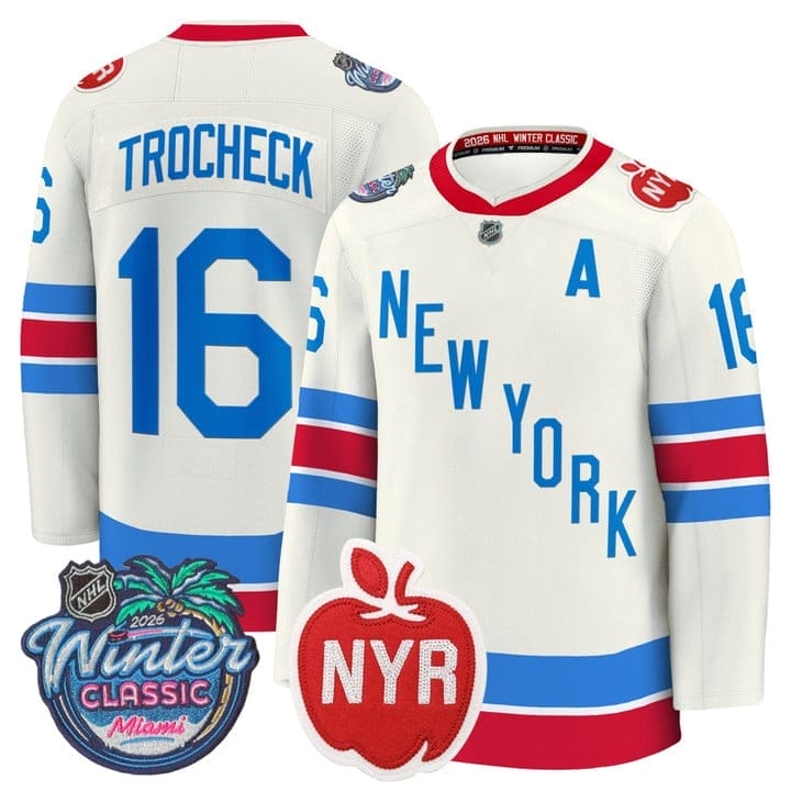 Vincent Trocheck Jersey #16 New York Rangers 2026 Winter Classic Premium Stitched