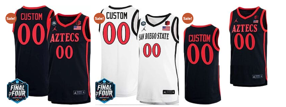 Custom San Diego State Aztecs Jersey