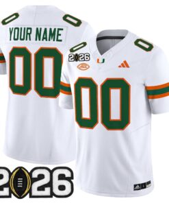 Miami Hurricanes 2026 CFP Final Patch Vapor Limited Custom Jersey - All Stitched by Digigearus