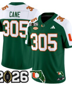 Miami Hurricanes 2026 CFP Final & Florida Patch Vapor Limited Jersey - All Stitched by Digigearus