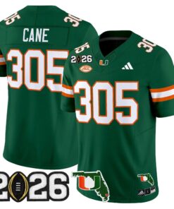 Miami Hurricanes 2026 CFP Final & Florida Patch Vapor Limited Jersey - All Stitched by Digigearus