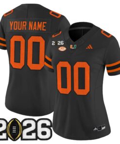Miami Hurricanes 2026 CFP Final Patch Vapor Limited Custom Jersey - All Stitched by Digigearus
