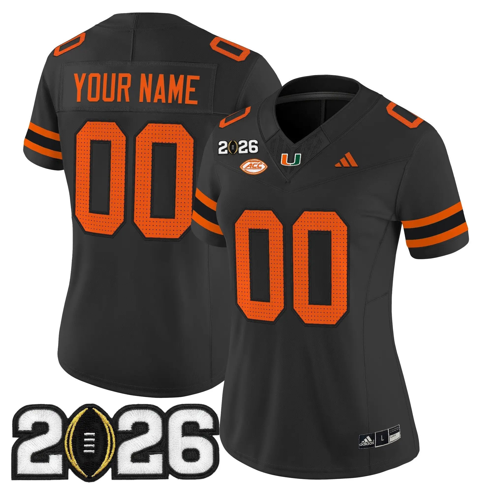 Miami Hurricanes 2026 CFP Final Patch Vapor Limited Custom Jersey - All Stitched by Digigearus