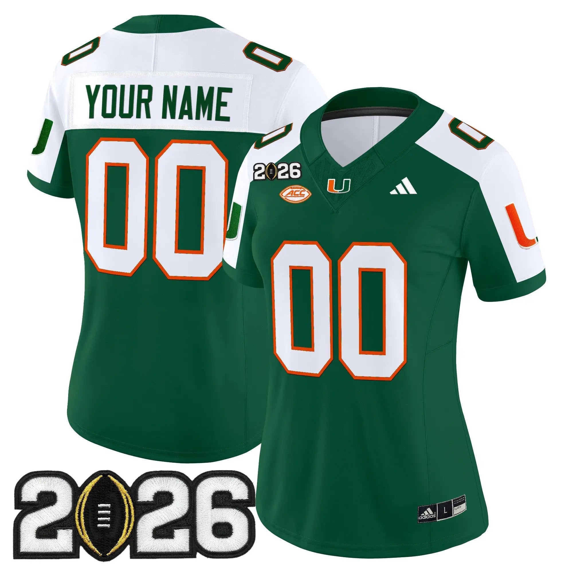 Miami Hurricanes 2026 CFP Final Patch Vapor Limited Custom Jersey - All Stitched by Digigearus