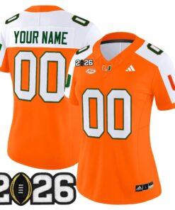 Miami Hurricanes 2026 CFP Final Patch Vapor Limited Custom Jersey - All Stitched by Digigearus