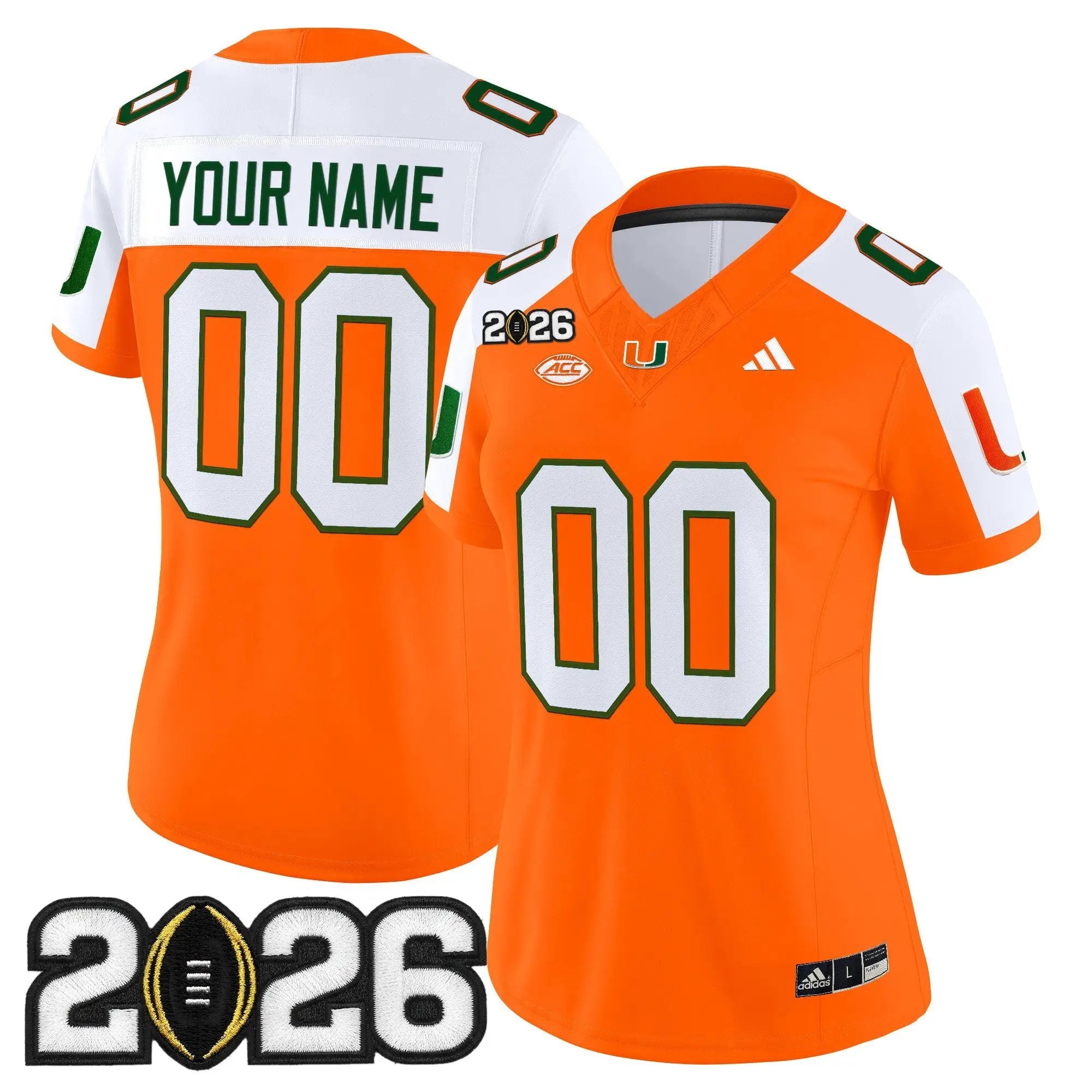 Miami Hurricanes 2026 CFP Final Patch Vapor Limited Custom Jersey - All Stitched by Digigearus