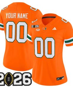 Miami Hurricanes 2026 CFP Final Patch Vapor Limited Custom Jersey - All Stitched by Digigearus