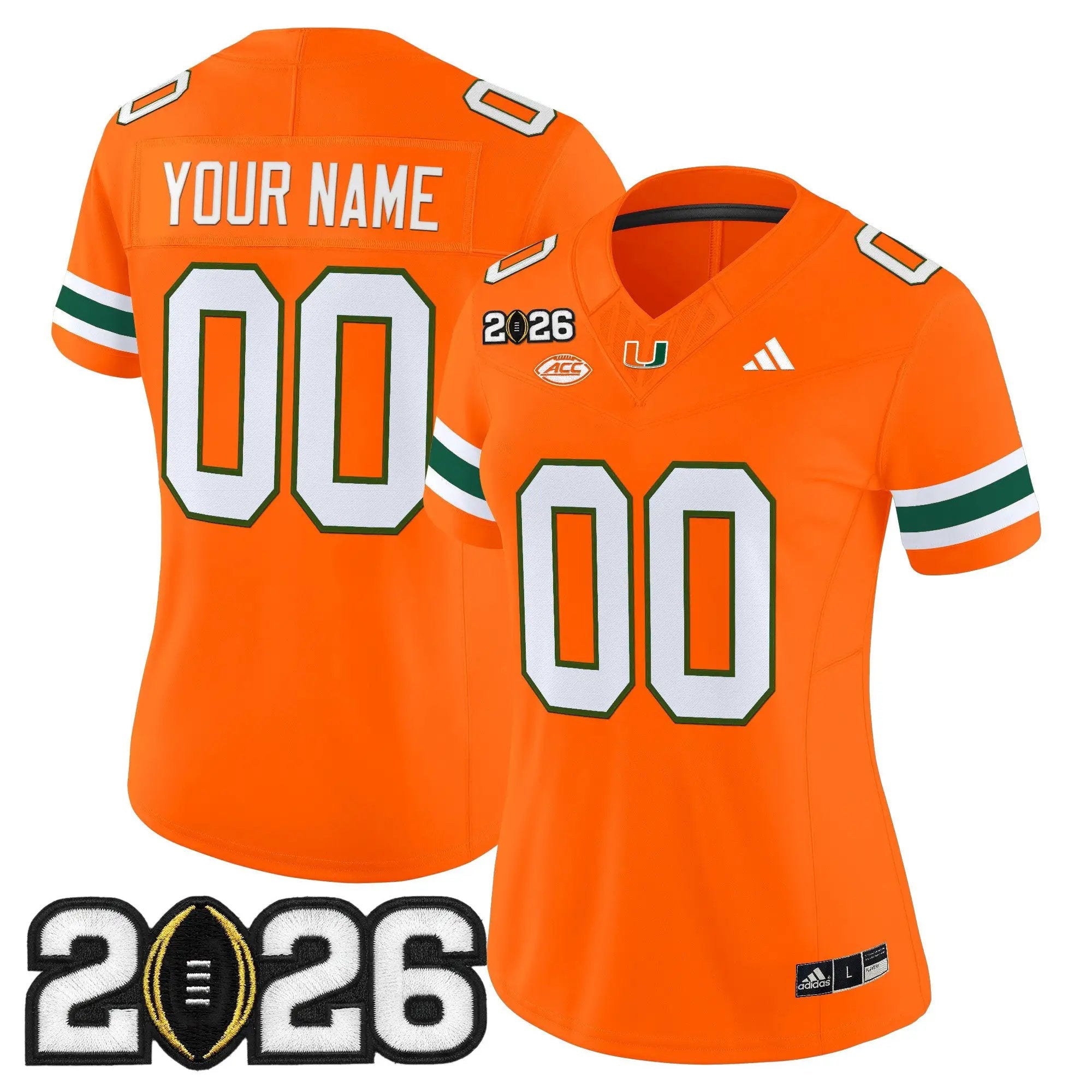 Miami Hurricanes 2026 CFP Final Patch Vapor Limited Custom Jersey - All Stitched by Digigearus