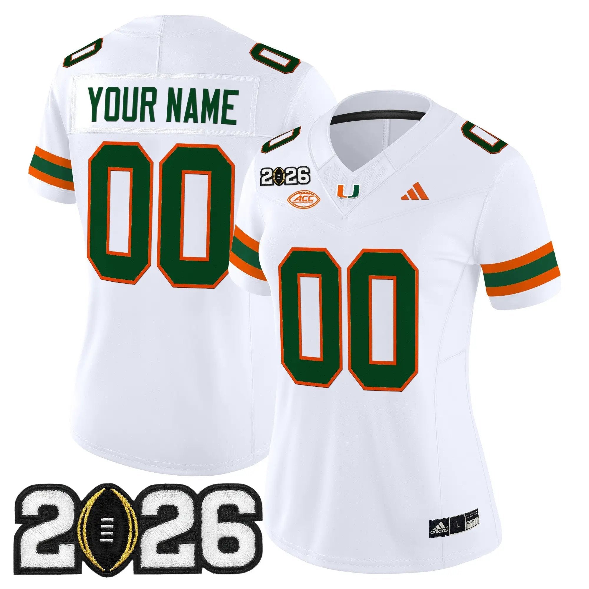 Miami Hurricanes 2026 CFP Final Patch Vapor Limited Custom Jersey - All Stitched by Digigearus