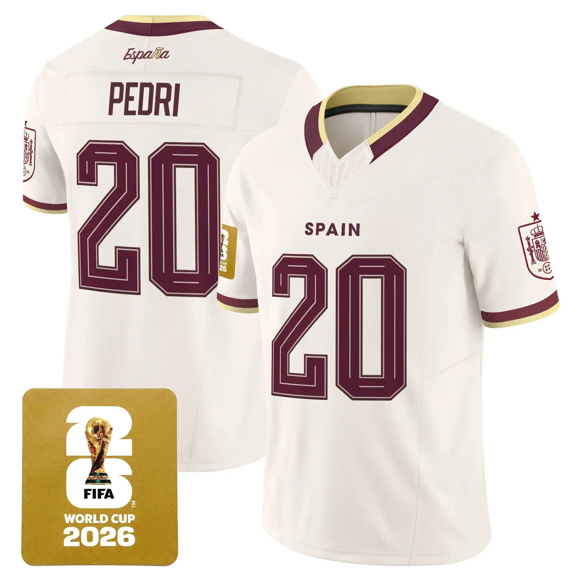 Spain 2026 World Cup Vapor Football Jersey - All Stitched by Digigearus