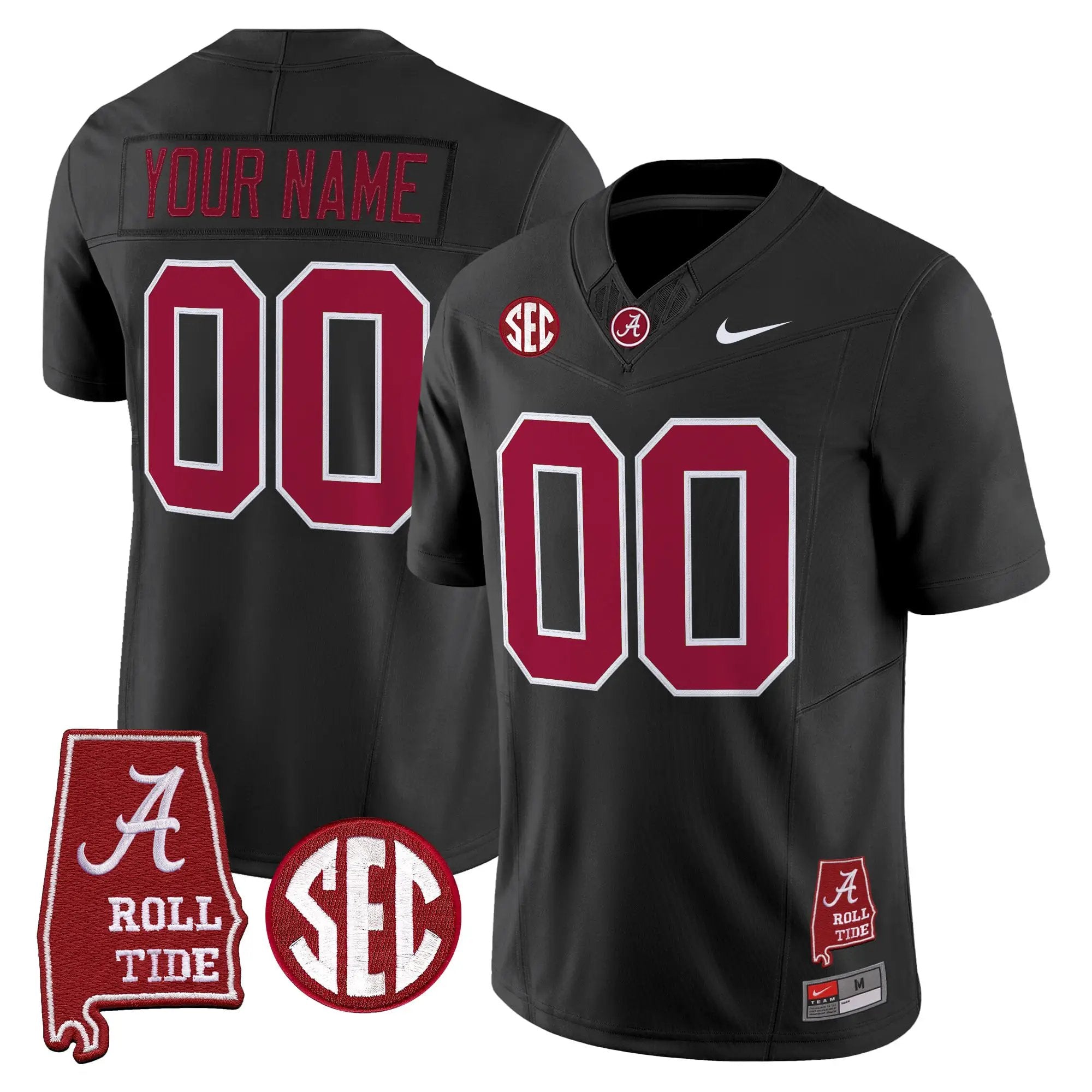 BAMA 2026 Vapor Limited Custom Jersey - Alabama Map - Stitched by Alabama Crimson Tide