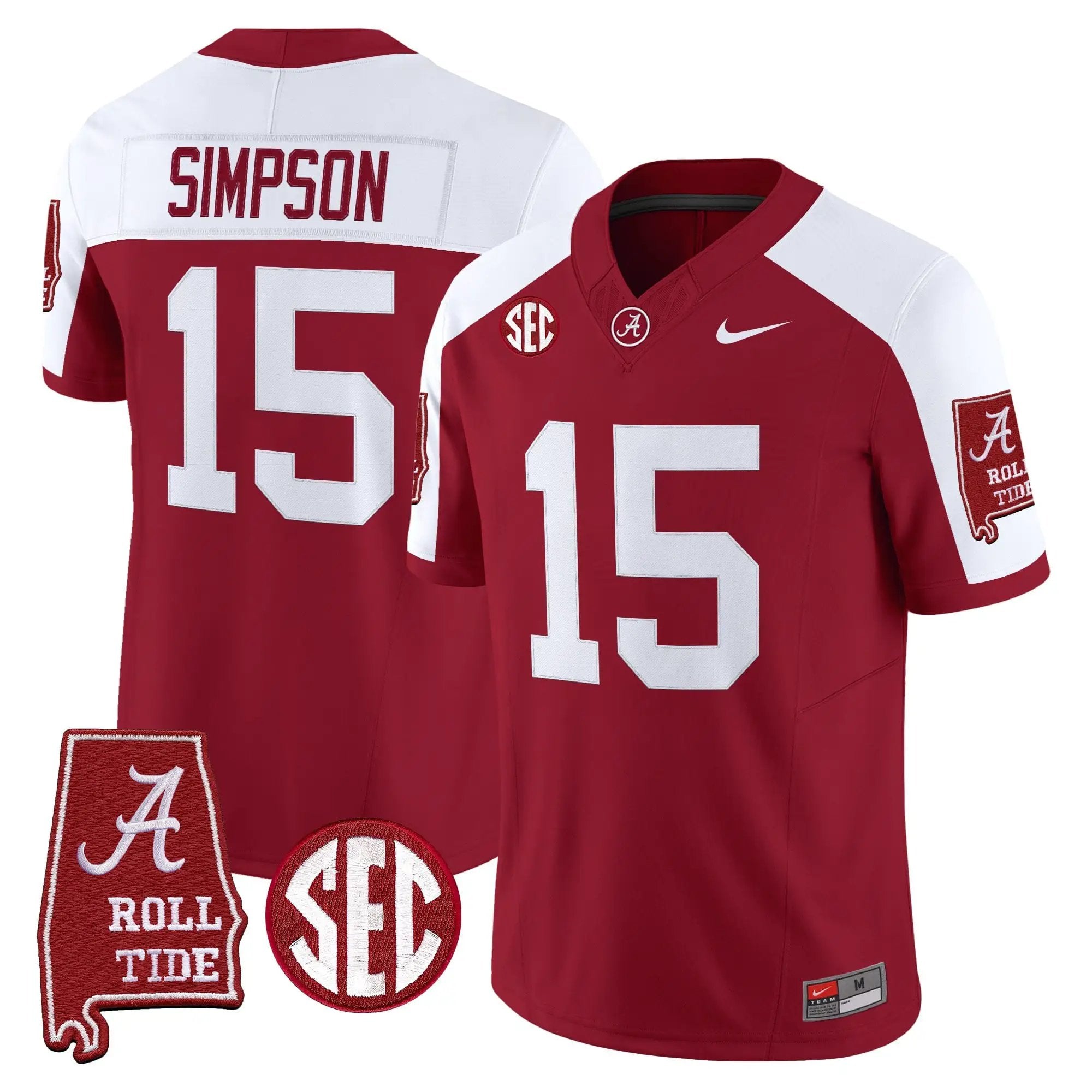 BAMA 2026 Vapor Limited Jersey - Alabama Map - Stitched by Alabama Crimson Tide