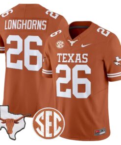 TEX 2026 State Map & SEC Patch Vapor Limited Jersey - Stitched by Digigearus
